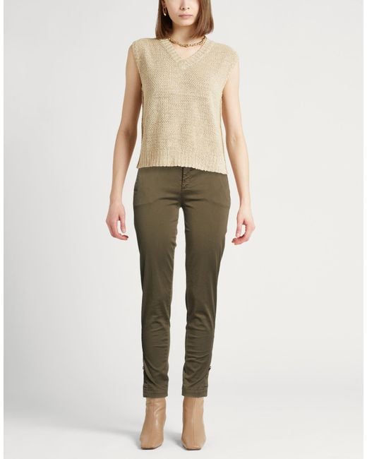 Liu Jo Green Pants Cotton, Elastane