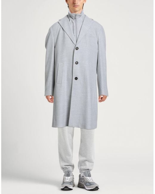 Eleventy Gray Light Coat Wool for men