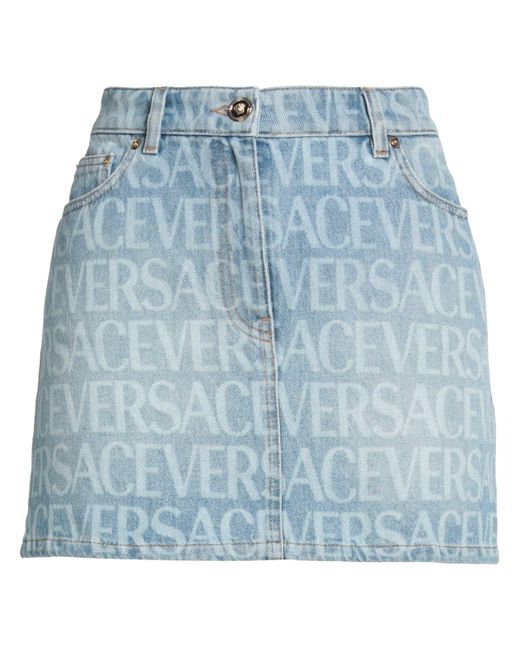 Versace Blue Denim Skirt