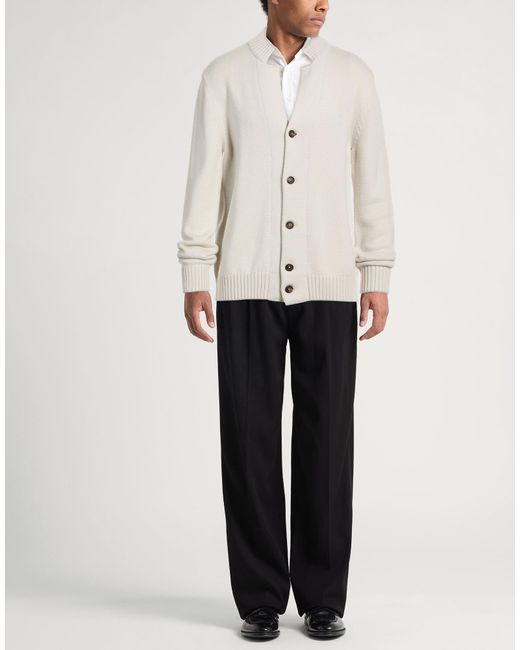Eleventy White Platinum Light Cardigan Wool for men