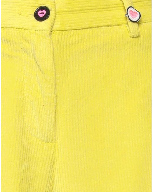 I LOVE MP Yellow Pants Cotton, Lyocell, Elastane