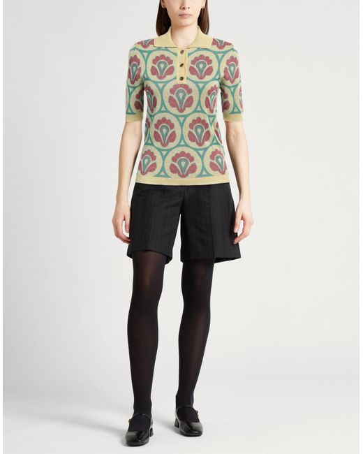 Etro Green Khaki Sweater Viscose, Polyester, Metallic Fiber, Polyamide