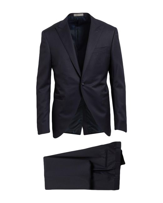 Corneliani Blue Suit Virgin Wool for men