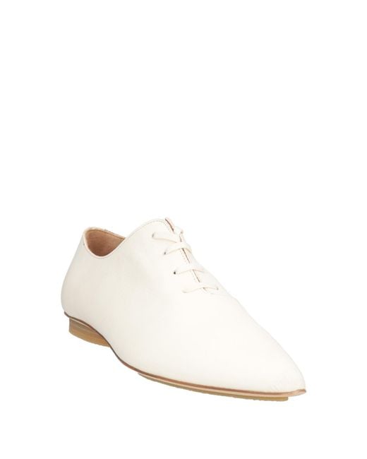 Uma Wang White Lace-Up Shoes