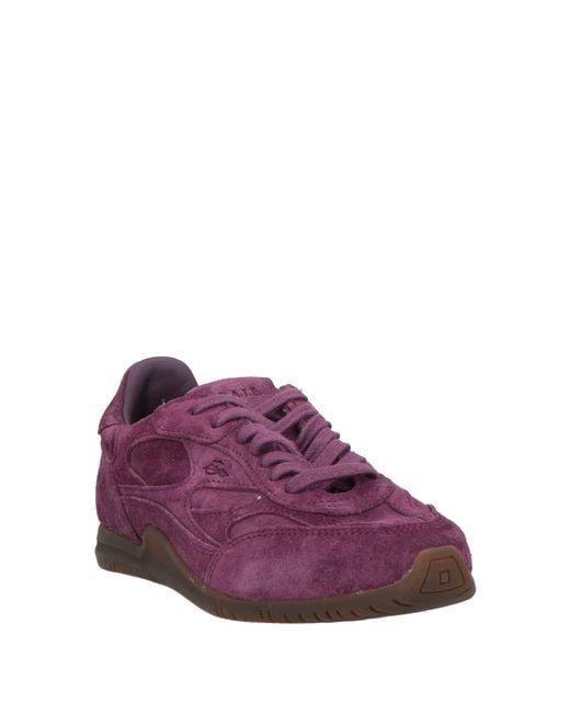 Date Purple Sneakers Leather