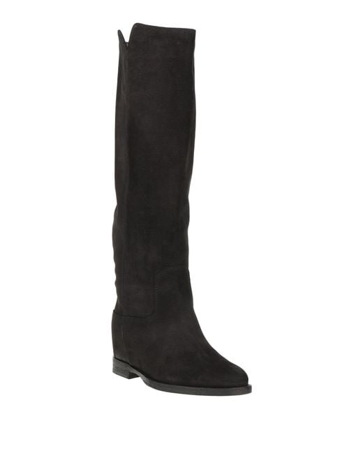 Via Roma 15 Black Boot Leather