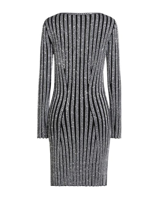 Missoni Gray Mini Dress Viscose, Polyamide, Polyester