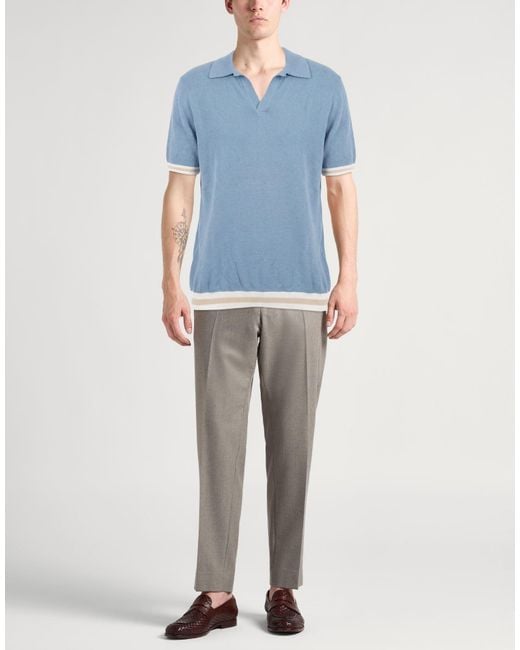 Drumohr Blue Polo Shirt for men