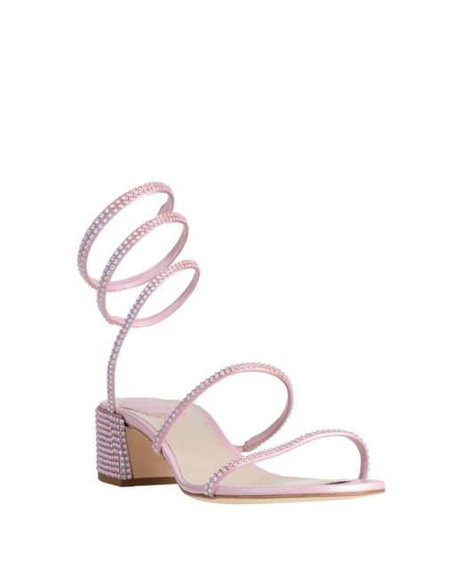 Rene Caovilla Pink Sandals