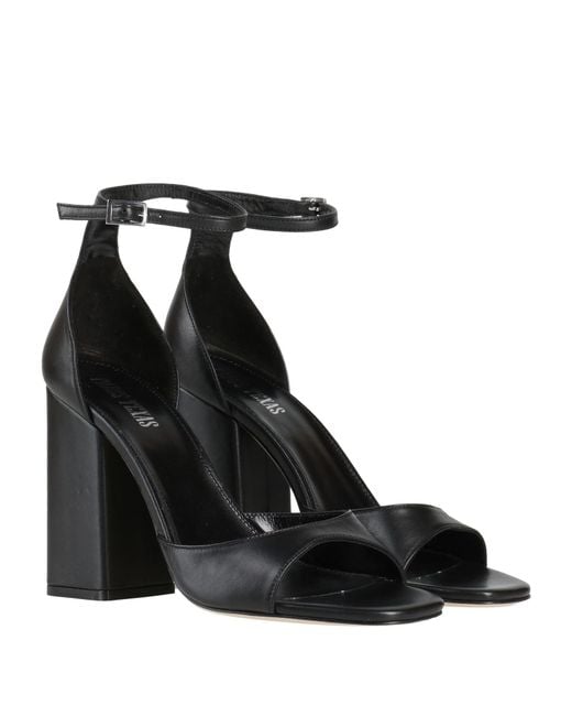 Paris Texas Black Sandals