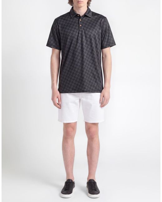 Nike Black Charcoal Polo Shirt Polyester, Elastane for men