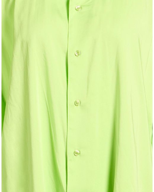 Martine Rose Green Lime Shirt Polyester, Elastane