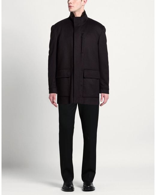 Sartoria Latorre Black Coat for men