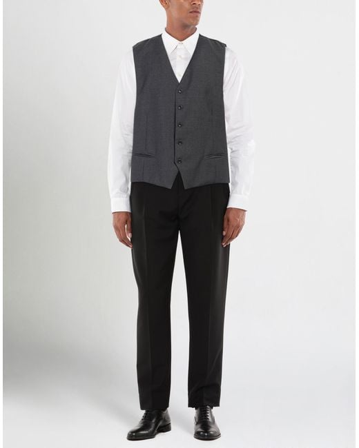 Angelo Nardelli Black Waistcoat for men