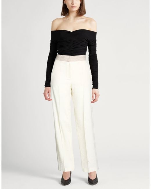 Alysi White Trouser