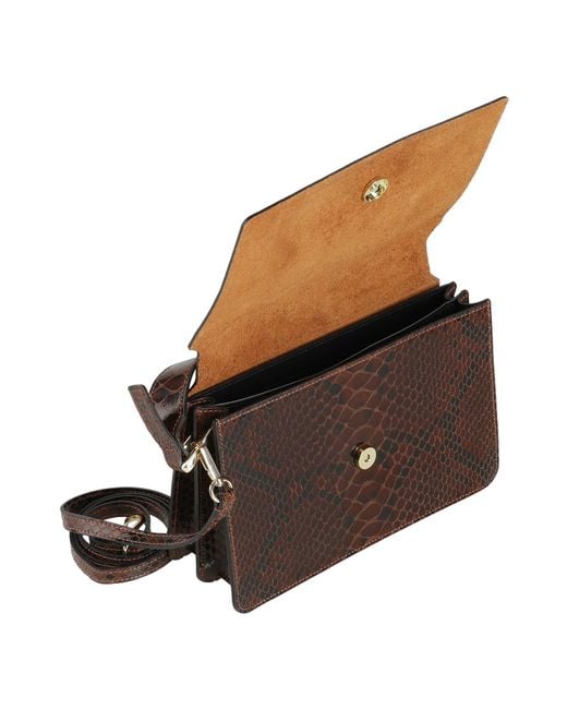Marc Ellis Brown Handbag Leather