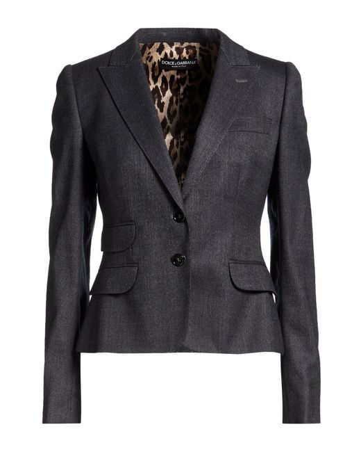 Dolce & Gabbana Black Blazer Virgin Wool, Elastane