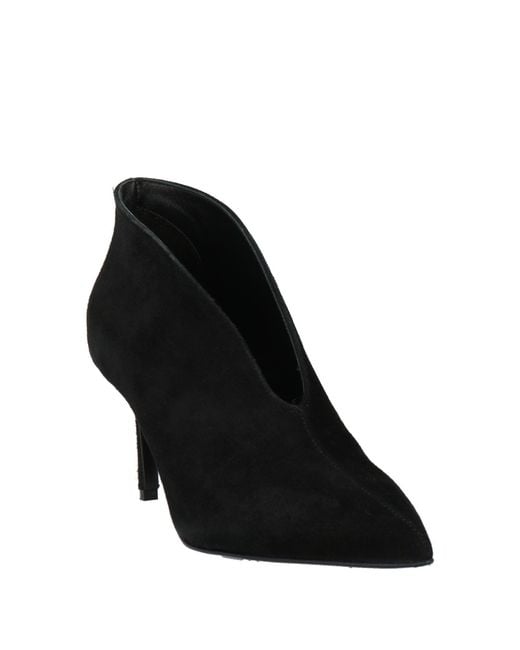 PAOLO MATTEI Black Ankle Boots Leather