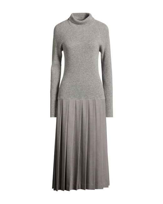 Fabiana Filippi Gray Midi Dress