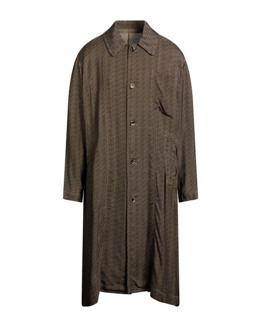 Uma Wang Brown Overcoat & Trench Coat for men
