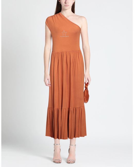 Mangano Orange Maxi Dress