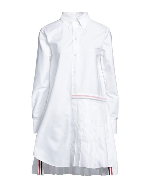 Thom Browne White Mini Dress