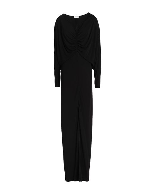 Saint Laurent Black Maxi Dress Viscose
