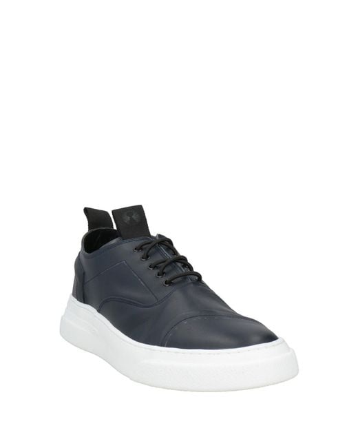 Bruno Bordese Blue Sneakers Soft Leather, Textile Fibers for men