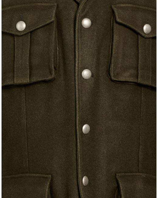 L.b.m. 1911 Green Jacket Virgin Wool, Nylon for men