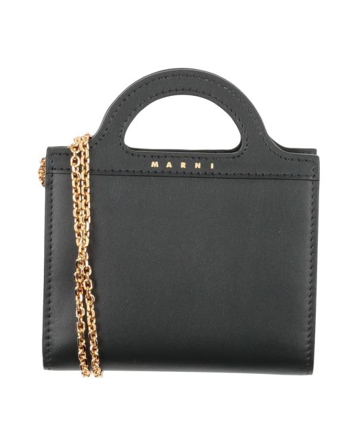 Marni Black Crossbody Wallets