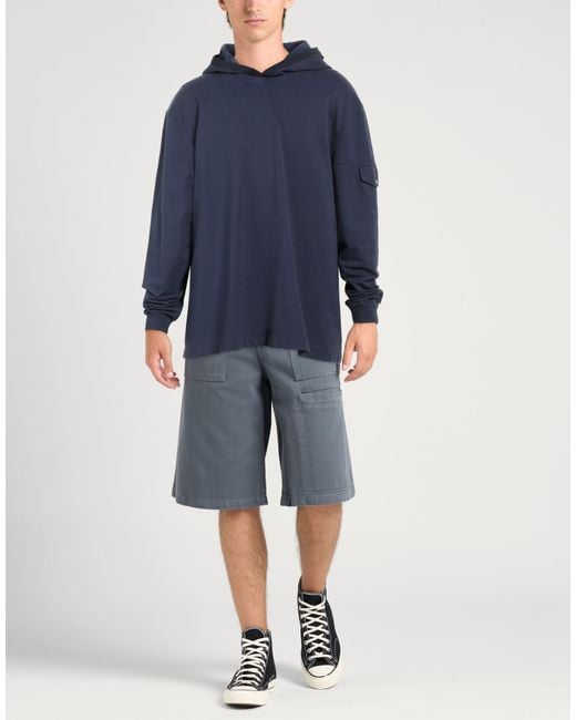 Woolrich Blue Sweatshirt Cotton for men