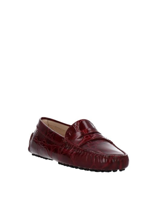 Tod's Red Loafers