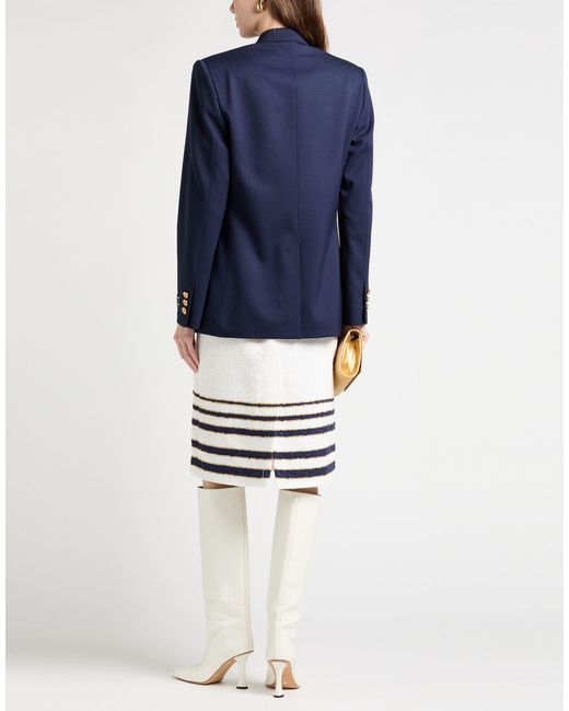 Versace Blue Blazer Virgin Wool, Elastane