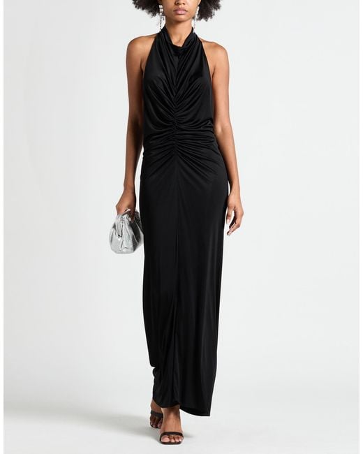 Atlein Black Maxi Dress Viscose
