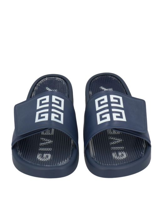Givenchy Blue Sandals Polyurethane, Cotton for men