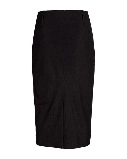FEDERICO CINA Black Midi Skirt