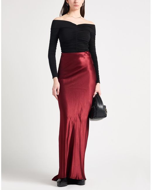 Ann Demeulemeester Red Maxi Skirt