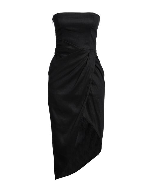 GAUGE81 Black Midi Dress