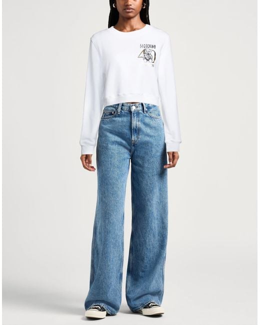 Moschino White Sweatshirt