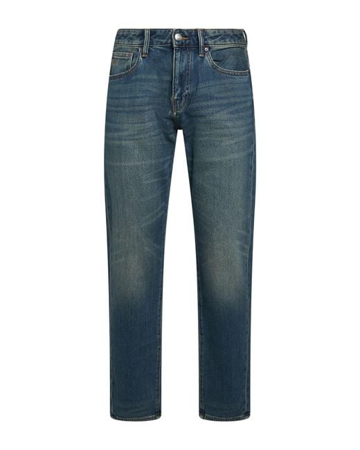 ARMANI EXCHANGE Blue Jeans Cotton, Polyester, Elastane for men