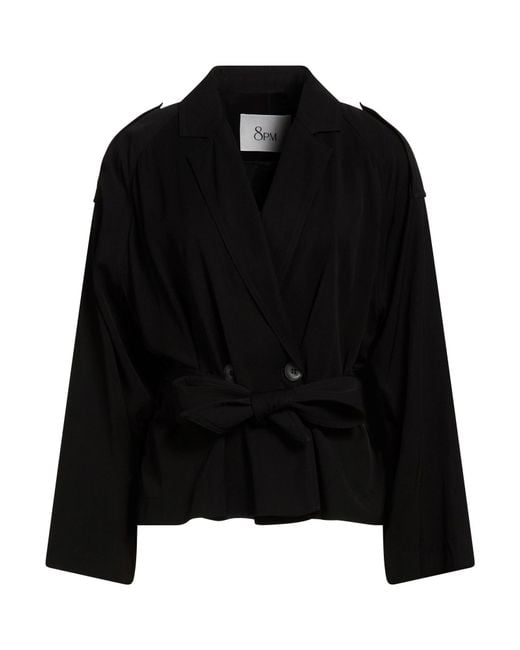 8pm Black Blazer Viscose