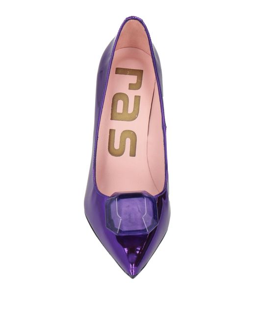 Ras Purple Pumps Leather