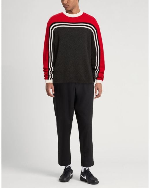 MSGM Black Charcoal Sweater Wool, Polyamide for men