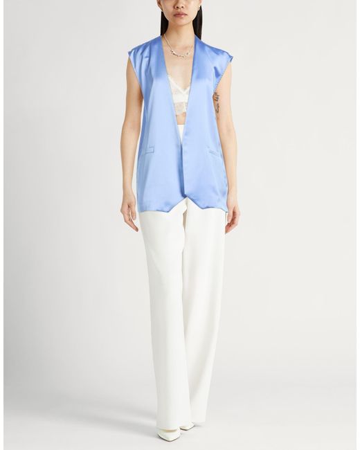 Marella Blue Light Tailored Vest Polyester
