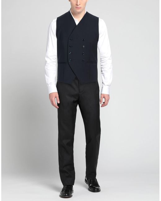 Daniele Alessandrini Blue Waistcoat for men