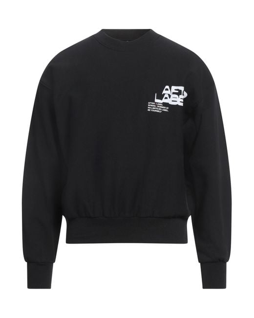 AFTER LABEL Black Sweatshirt Cotton for men