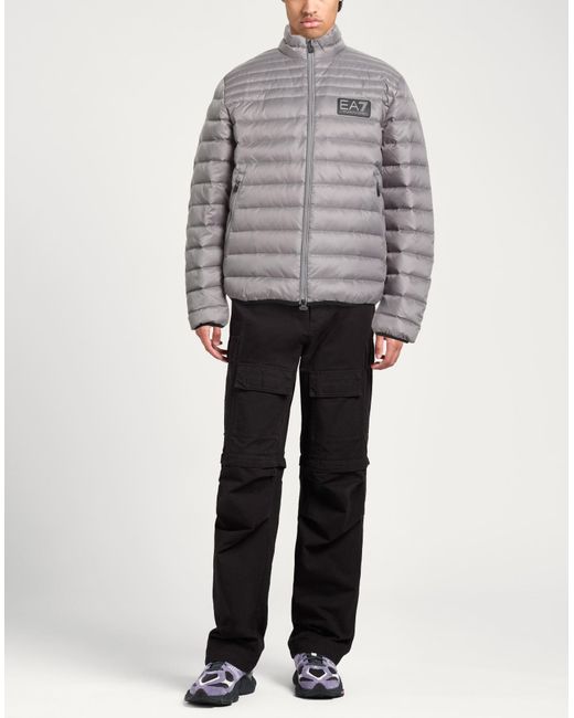 EA7 Gray Puffers for men
