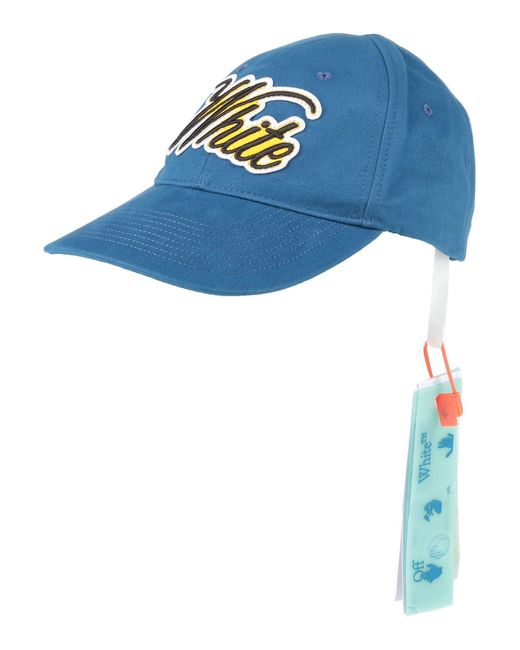 Off-White c/o Virgil Abloh Blue Logo-embroidered Cotton Baseball Cap for men