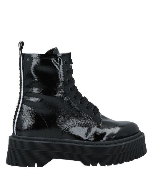 Armani Exchange Leather Ankle Boots in Black - Lyst