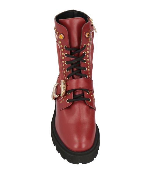 Baldinini Red Ankle Boots